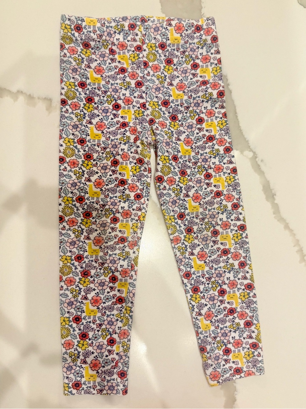 Carter’s Floral& Llama Leggings.  3T